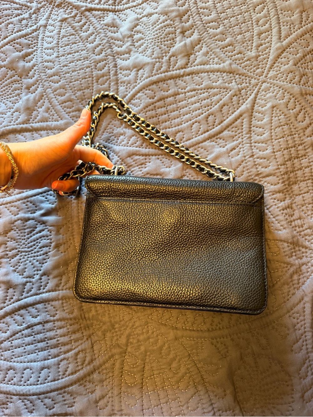 Tory Burch Britten Crossbody Bag - Black & Silver - Picture 11 of 11